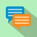 Speach bubles flat icon Royalty Free Stock Photo