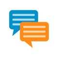 Speach bubles flat icon Royalty Free Stock Photo