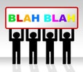 Speak Blah Represents Conversation Dialog And Speech