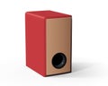 Speaker audio loud music for rock and disco, front view. 3D rendering Royalty Free Stock Photo
