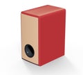 Speaker audio loud music for rock and disco, front view. 3D rendering Royalty Free Stock Photo