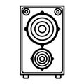 Speaker box isolated icon design Royalty Free Stock Photo