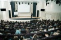 Speaker at Business Conference and Presentation. Audience the conference hall. Royalty Free Stock Photo