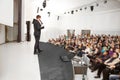 Speaker at Business convention Royalty Free Stock Photo