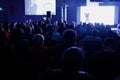 Speaker at Business convention and Presentation. Audience at the conference hall. Royalty Free Stock Photo