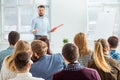 Speaker at Business Meeting in the conference hall. Royalty Free Stock Photo