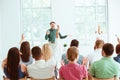 Speaker at Business Meeting in the conference hall. Royalty Free Stock Photo