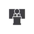 Speaker, conference vector icon