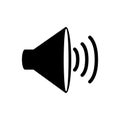 Speaker device icon Royalty Free Stock Photo