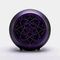 Minimalist Gothic Pentacles Speaker In Dark Purple And Black