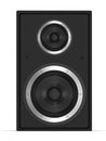 Speaker front view concept 3d illustration Royalty Free Stock Photo