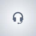 Speaker, headphones, vector best flat icon Royalty Free Stock Photo