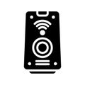 Speaker icon in solid style about internet of things for any projects Royalty Free Stock Photo