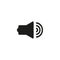 speaker icon. Sound equipment. Design element. Vector illustration. stock image. Royalty Free Stock Photo