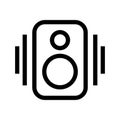 Speaker Icon Vector Symbol Design Illustration Royalty Free Stock Photo