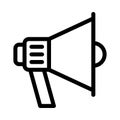 Speaker vector  thin line  icon Royalty Free Stock Photo