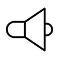 Speaker vector thin line icon Royalty Free Stock Photo