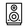 Speaker vector thin line icon Royalty Free Stock Photo