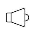 Speaker vector thin line icon Royalty Free Stock Photo