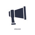 speaker icon on white background. Simple element illustration from strategy concept Royalty Free Stock Photo