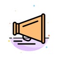 Speaker, Laud, Motivation Abstract Flat Color Icon Template