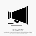 Speaker, Laud, Motivation solid Glyph Icon vector