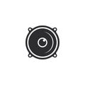 speaker logo template vector icon illustration