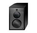 Speaker musical , realistic dynamic woofer audio vector illustration