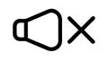 Speaker Muted Icon Vector Graphic Illustration, Volume Off Symbol, vector design Generative AI