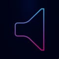 Speaker nolan icon. Simple thin line, outline vector of web icons for ui and ux, website or mobile application Royalty Free Stock Photo