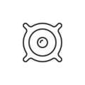 Speaker outline icon