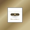 Speaker power of sound Royalty Free Stock Photo