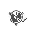 Speaker subwoofer icon design template illustration