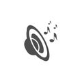 Speaker subwoofer icon design template illustration