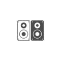 Speaker subwoofer icon design template illustration