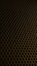 The speaker surface mesh is golden brown Royalty Free Stock Photo