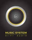 Speaker system Royalty Free Stock Photo