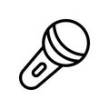Speaker thin line icon
