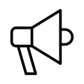 Speaker thin line vector icon Royalty Free Stock Photo
