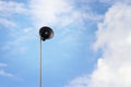 Speaker at top of the pole with sky background Royalty Free Stock Photo
