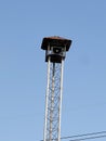 speaker tower on blue sky Royalty Free Stock Photo