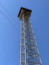 speaker tower with blue sky Royalty Free Stock Photo