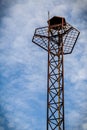 Speaker Tower with Sky / Speaker Tower / Speaker on High Tower with Sky Background Royalty Free Stock Photo