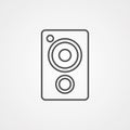 Speaker vector icon sign symbol Royalty Free Stock Photo