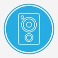 Speaker vector icon sign symbol Royalty Free Stock Photo