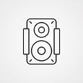 Speaker vector icon sign symbol Royalty Free Stock Photo