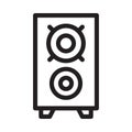 speaker vector thin    line icon Royalty Free Stock Photo
