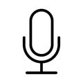 Speaker vector thin line icon Royalty Free Stock Photo