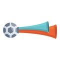 Speaker vuvuzela icon cartoon vector. Soccer horn Royalty Free Stock Photo