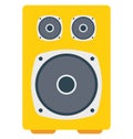 Speaker, Woofer Vector Icon that can be easily modified or edit